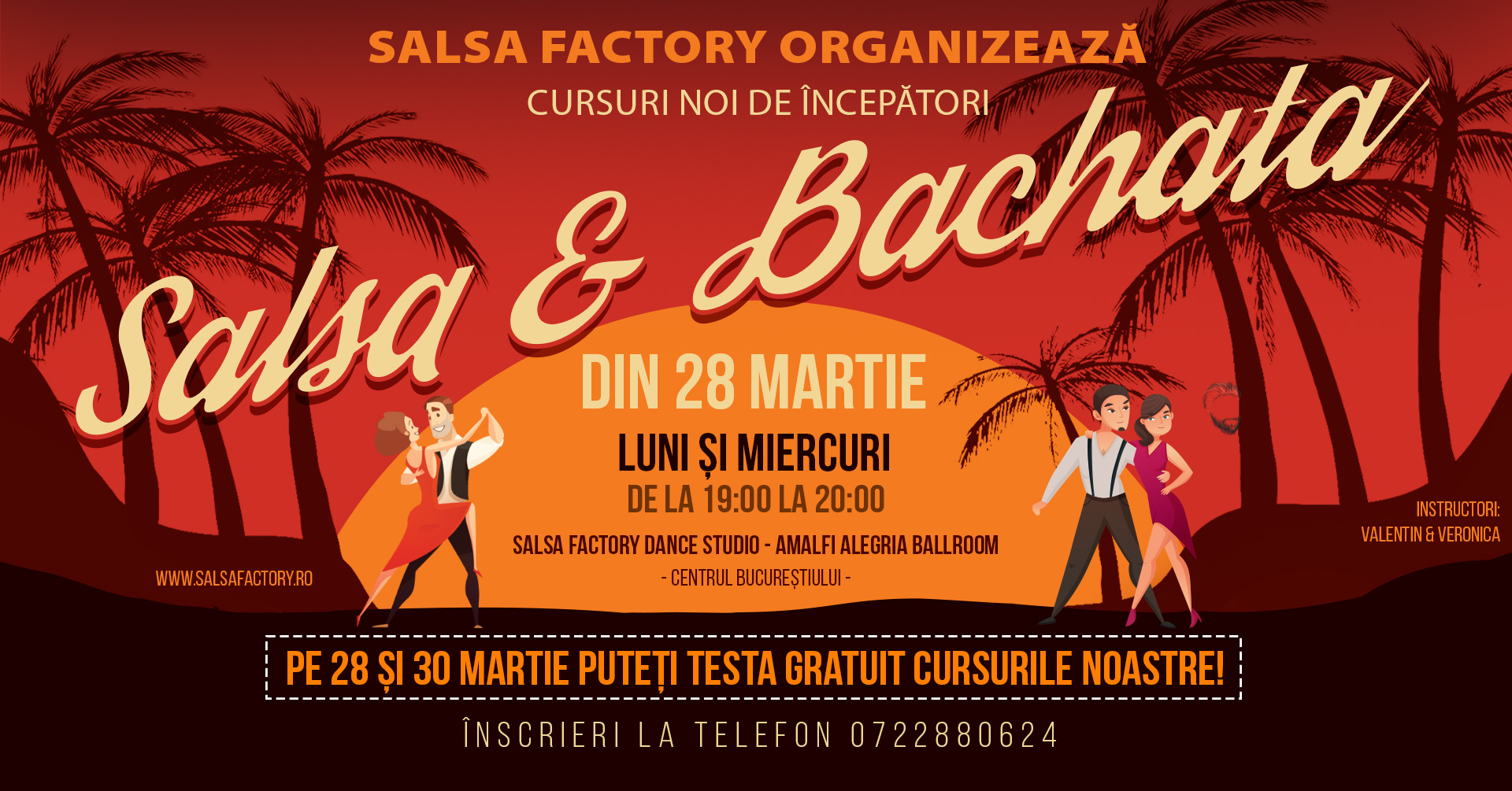 Salsa Factory - Cursuri noi de incepatori Salsa si Bachata